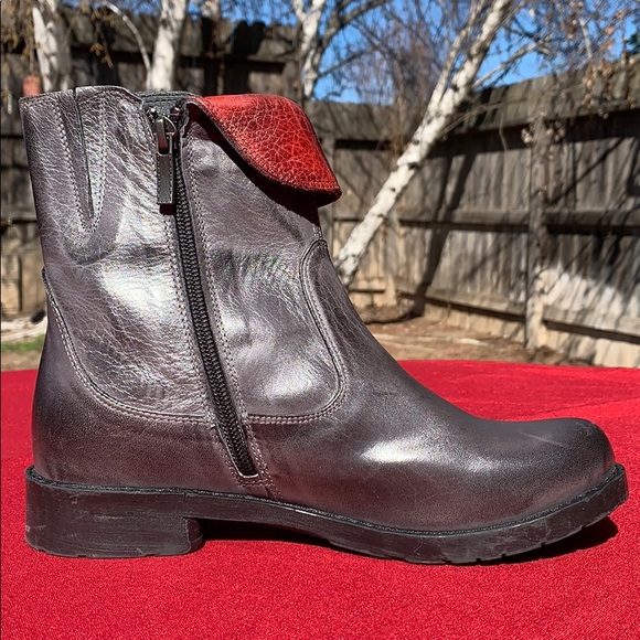 Jafa 2122 Graphite Contrast Ankle Boots Size 37 - Picture 3 of 10